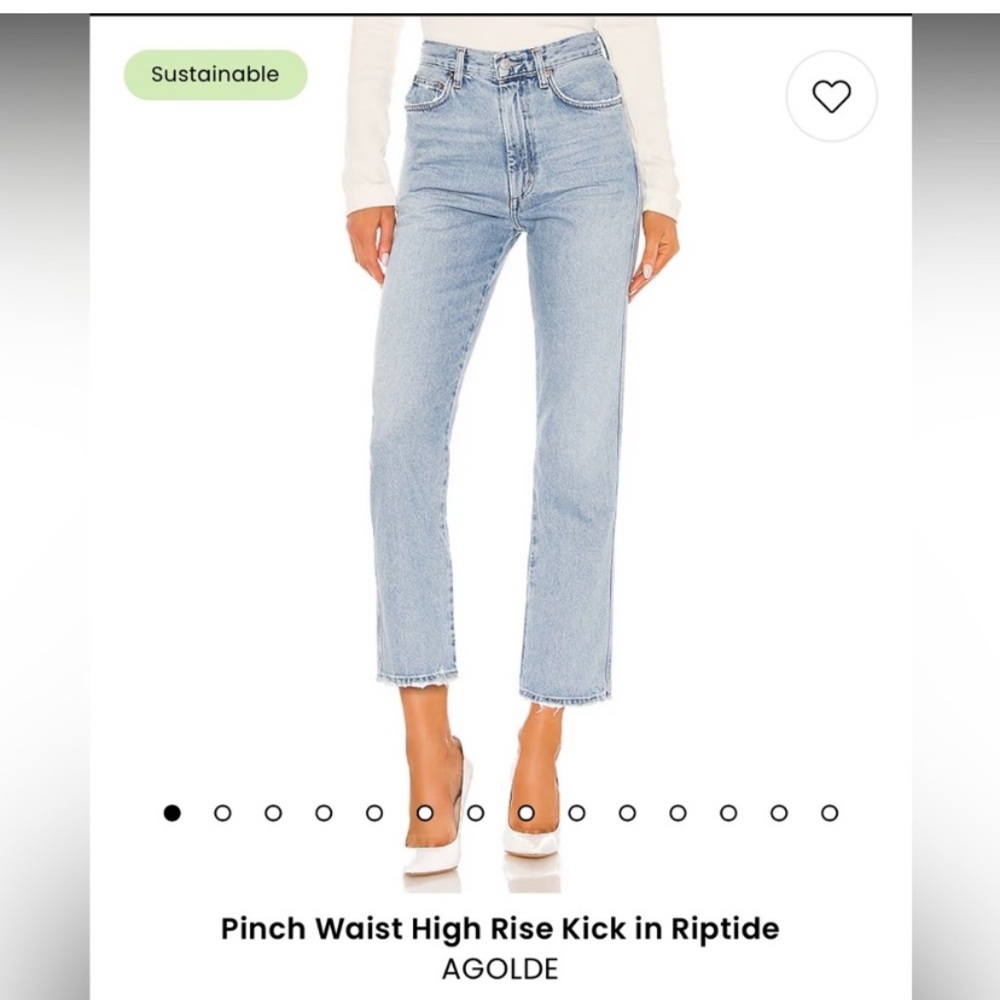 Agolde Pinch Waist High Rise Kick Jeans